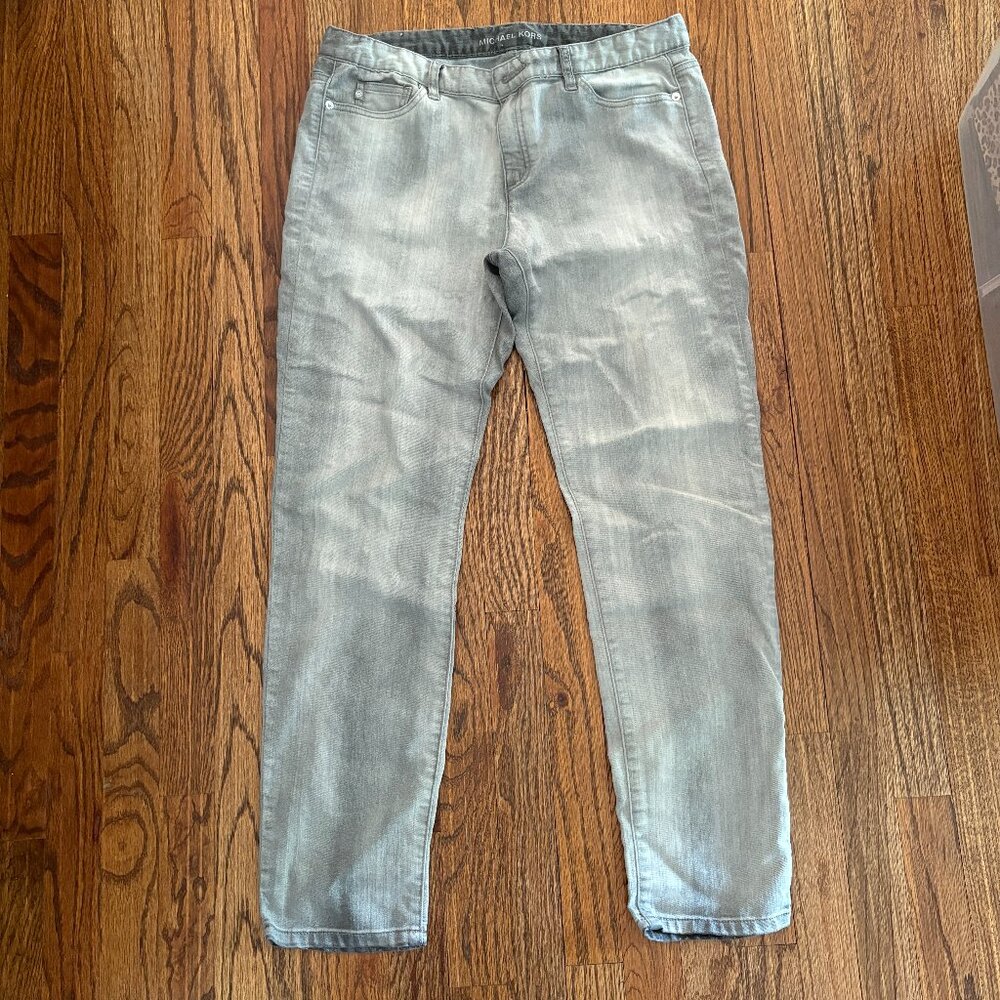 Michael Kors Women's Grey Jeans Designer Streetwear Downtown Chic 12
